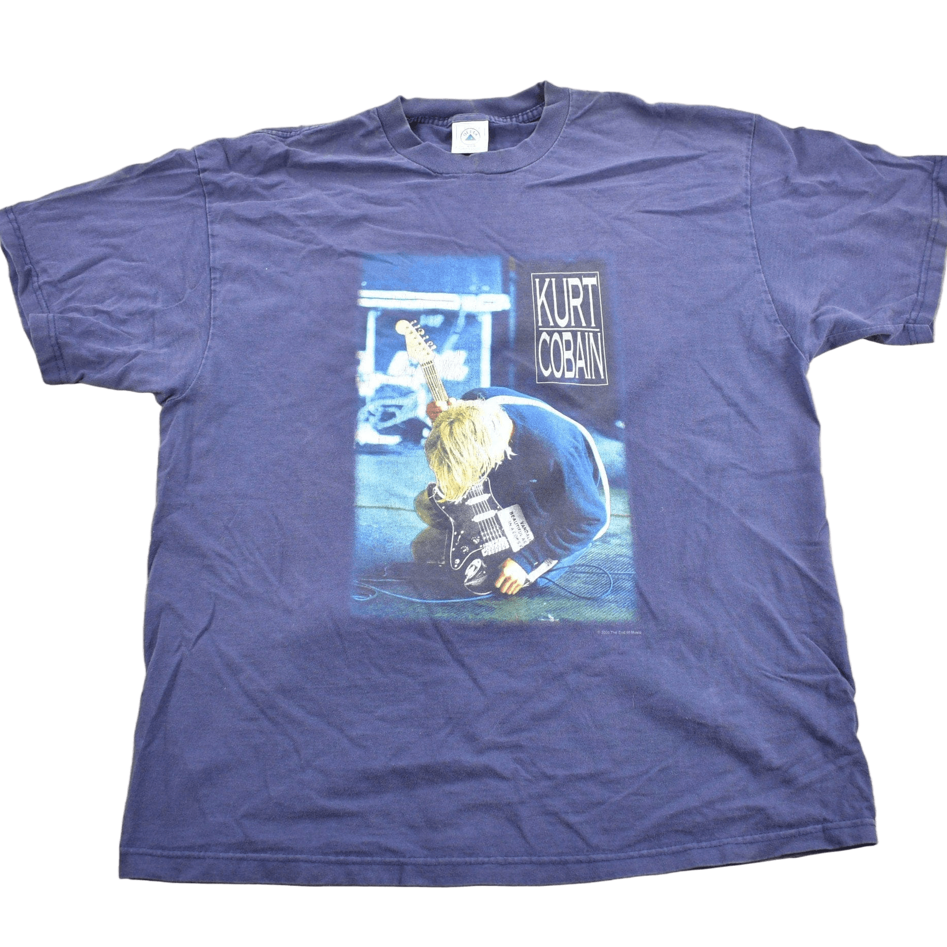 Vintage 2000 Kurt Cobain Nirvana Graphic Band T-shirt Men's XL from propervintagecanada