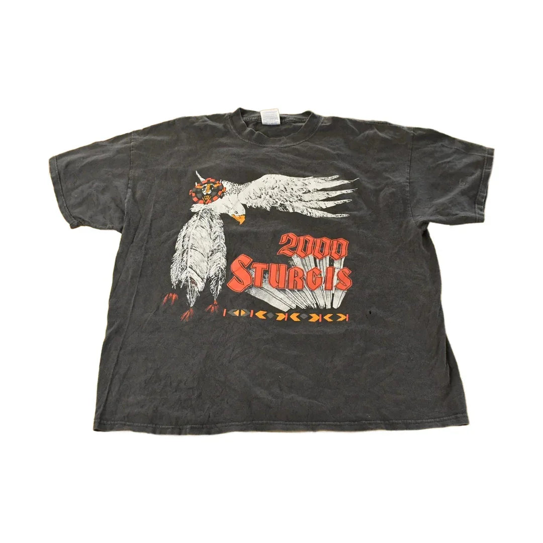 Vintage 2000 Sturgis Motorcycles Graphic T-Shirt Men's 2XL from propervintagecanada