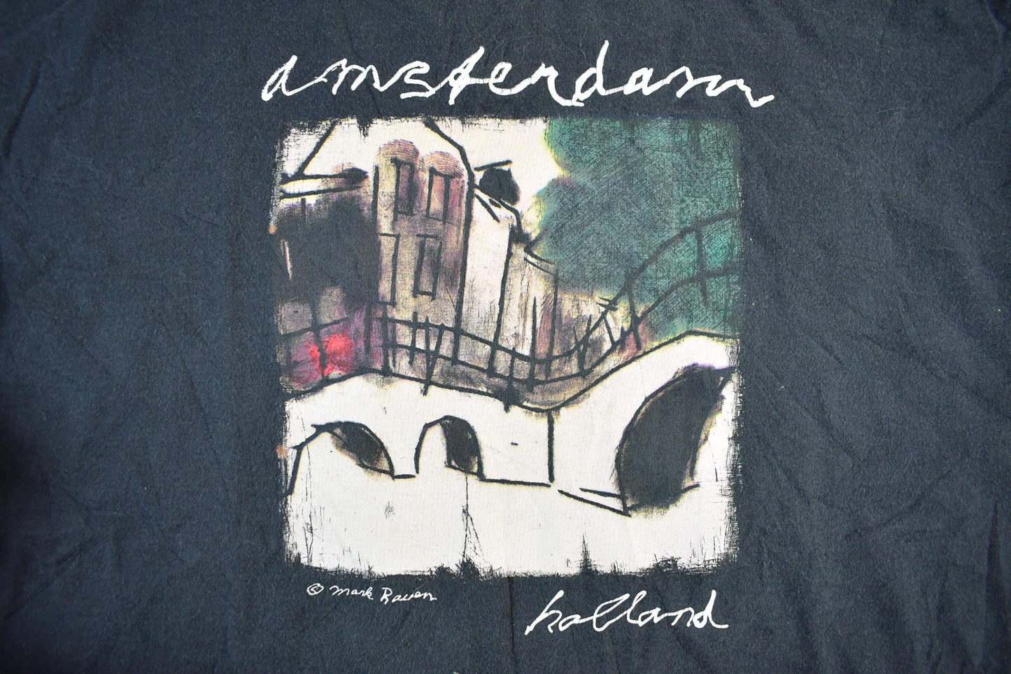 Vintage 2000s Amsterdam Mark Raven Art T-Shirt Men's Medium from propervintagecanada