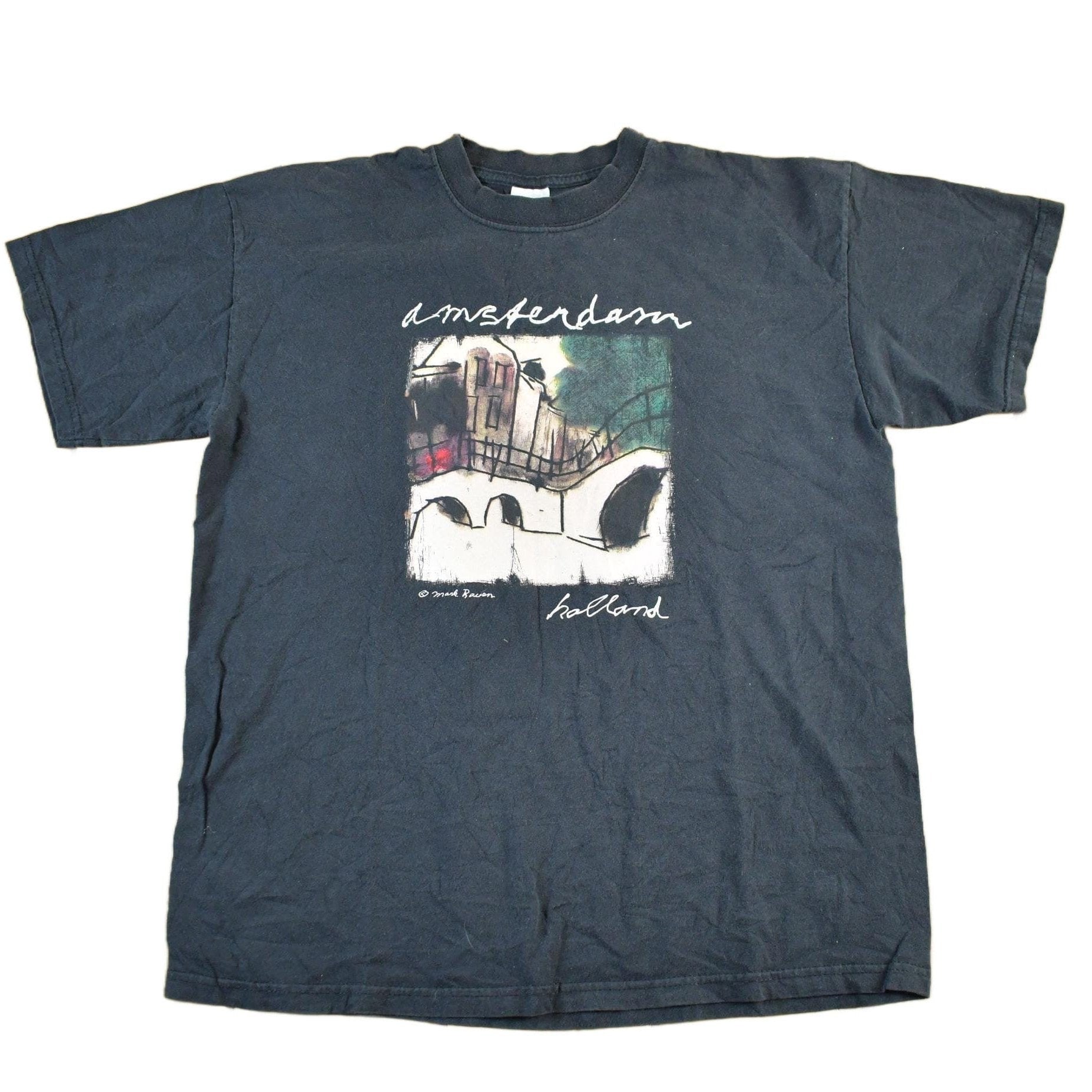 Vintage 2000s Amsterdam Mark Raven Art T-Shirt Men's Medium from propervintagecanada