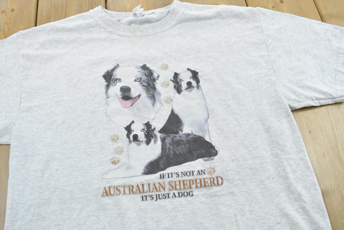 Vintage 2000s Australian Shepherd Dog T-Shirt Men's M from propervintagecanada