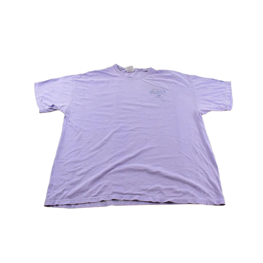 Vintage 2000s Big Rock Fishing Graphic Print T-Shirt Men's 2XL from propervintagecanada
