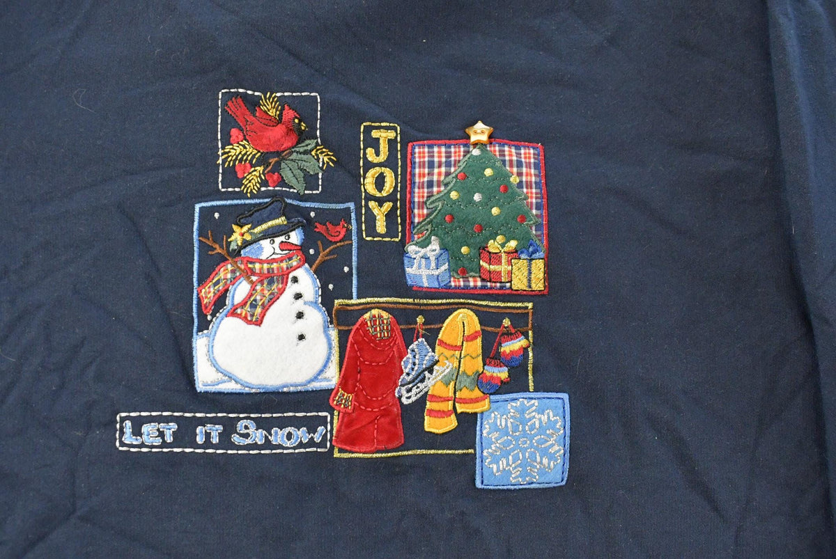 Vintage 2000s Bobbie Brooks Cute Snowman Crewneck Sweatshirt Women's 2XL from propervintagecanada