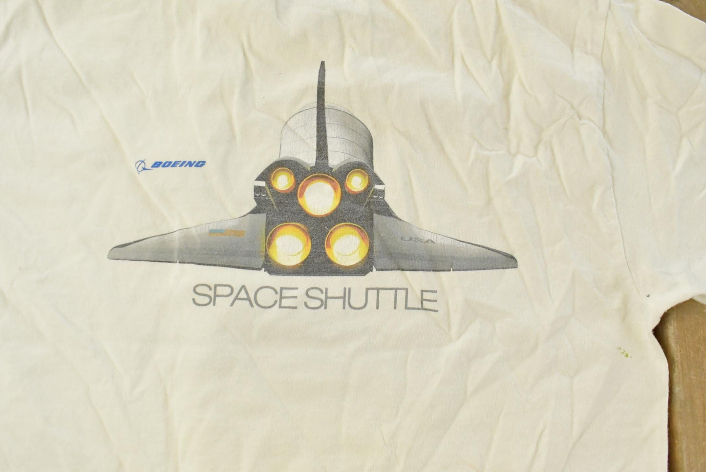 Vintage 2000s Boeing Space Shuttle Graphic T-Shirt Men's Small / Streetwear / Airplane T-Shirt from propervintagecanada