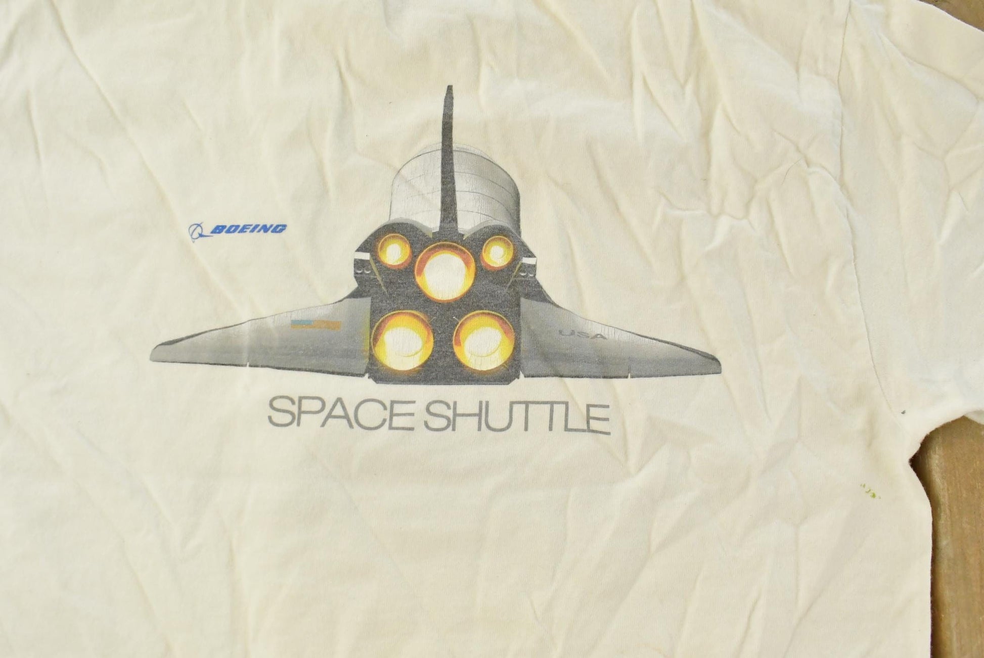 Vintage 2000s Boeing Space Shuttle Graphic T-Shirt Men's Small / Streetwear / Airplane T-Shirt from propervintagecanada