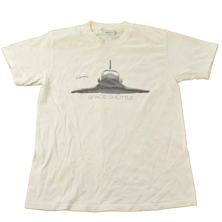 Vintage 2000s Boeing Space Shuttle Graphic T-Shirt Men's Small / Streetwear / Airplane T-Shirt from propervintagecanada