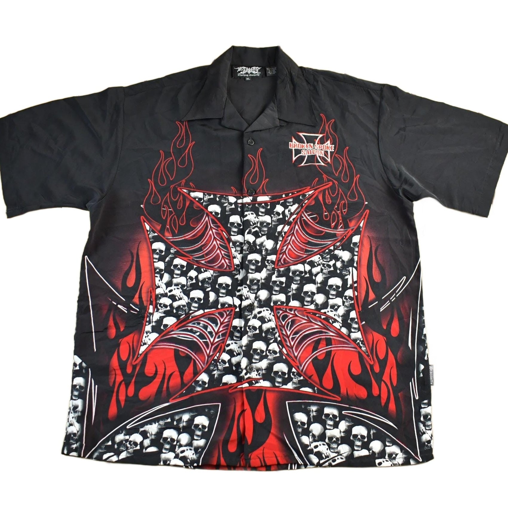 Vintage 2000s Broken Spoke Saloon Button Up Shirt Men's XL from propervintagecanada