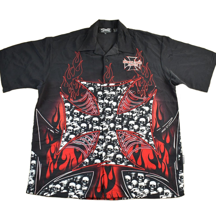 Vintage 2000s Broken Spoke Saloon Button Up Shirt Men's XL from propervintagecanada