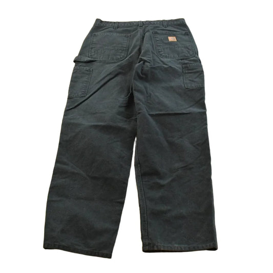 Vintage 2000s Carhartt Black Canvas Pants Men's 31 x 30 from propervintagecanada