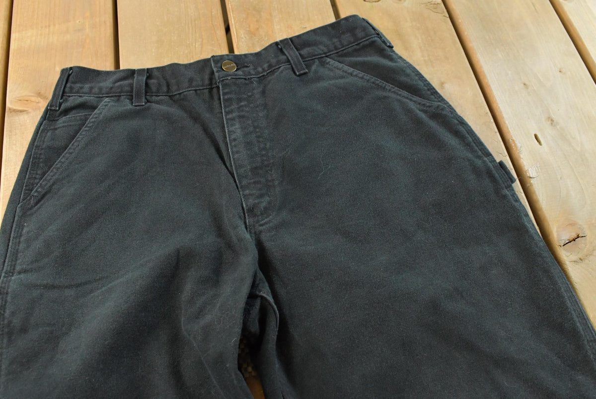 Vintage 2000s Carhartt Black Canvas Pants Men's 31 x 30 from propervintagecanada