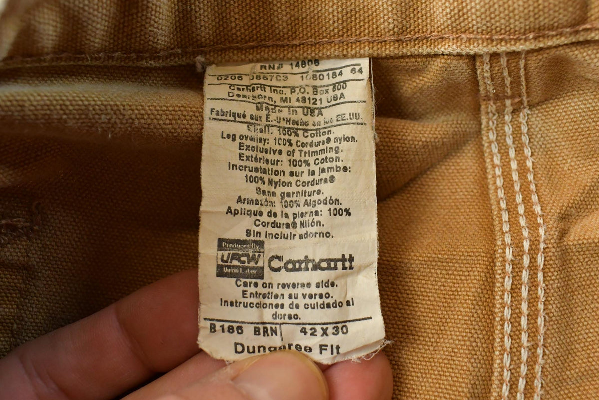 Vintage 2000s Carhartt Bushwhacker Double Knee Canvas Pants Men's 40 x 29 from propervintagecanada