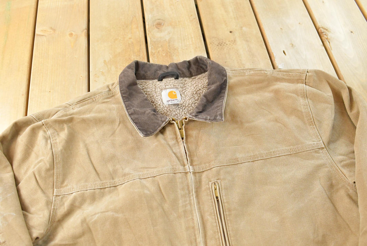 Vintage 2000s Carhartt C61 Duck Ridge Sherpa Lined Coat Jacket Men's 2XL / Outerwear / Y2K Outdoorsman / 00s Outdoors from propervintagecanada