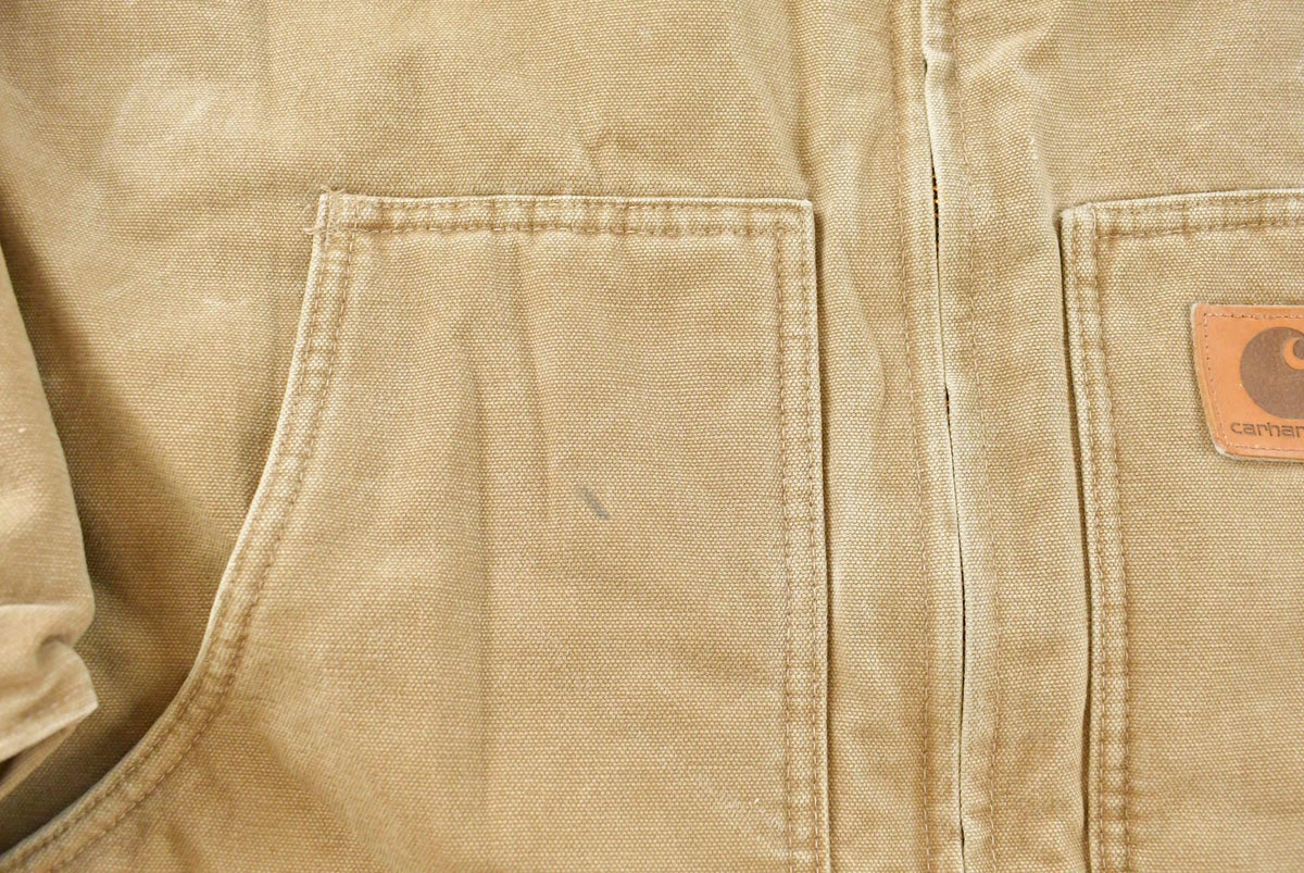 Vintage 2000s Carhartt C61 Duck Ridge Sherpa Lined Coat Jacket Men's 2XL / Outerwear / Y2K Outdoorsman / 00s Outdoors from propervintagecanada
