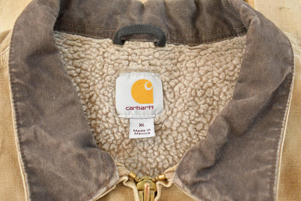 Vintage 2000s Carhartt C61 Duck Ridge Sherpa Lined Coat Jacket Men's 2XL / Outerwear / Y2K Outdoorsman / 00s Outdoors from propervintagecanada