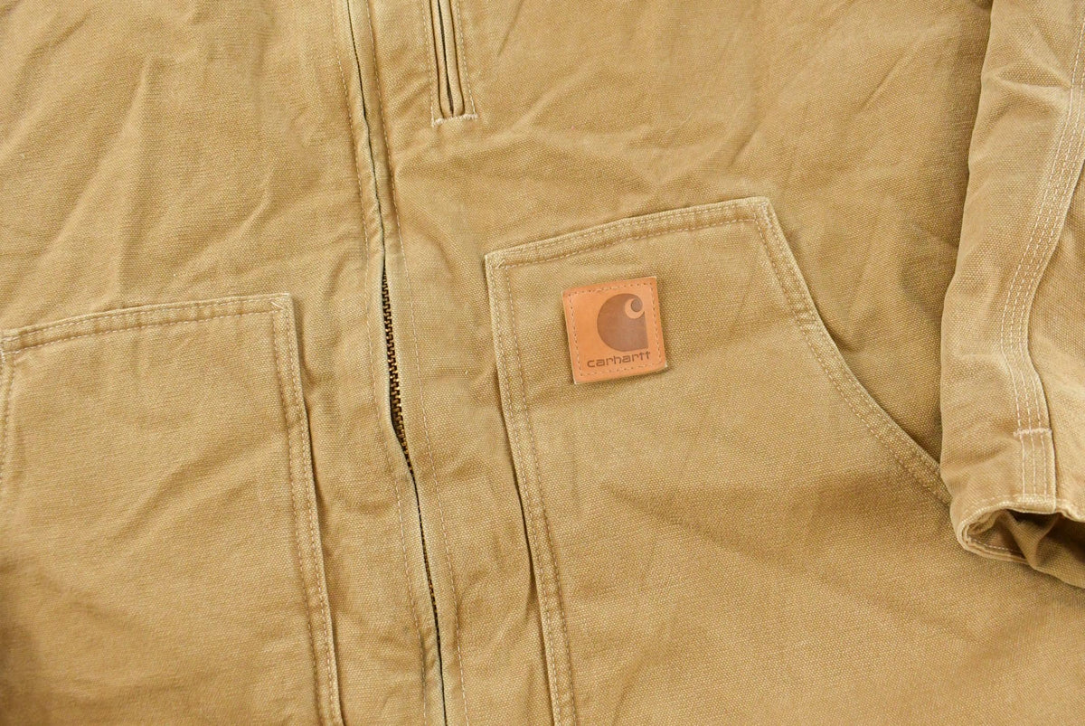 Vintage 2000s Carhartt C61 Duck Ridge Sherpa Lined Coat Jacket Men's 3XL / Outerwear / Y2K Outdoorsman / 00s Outdoors from propervintagecanada
