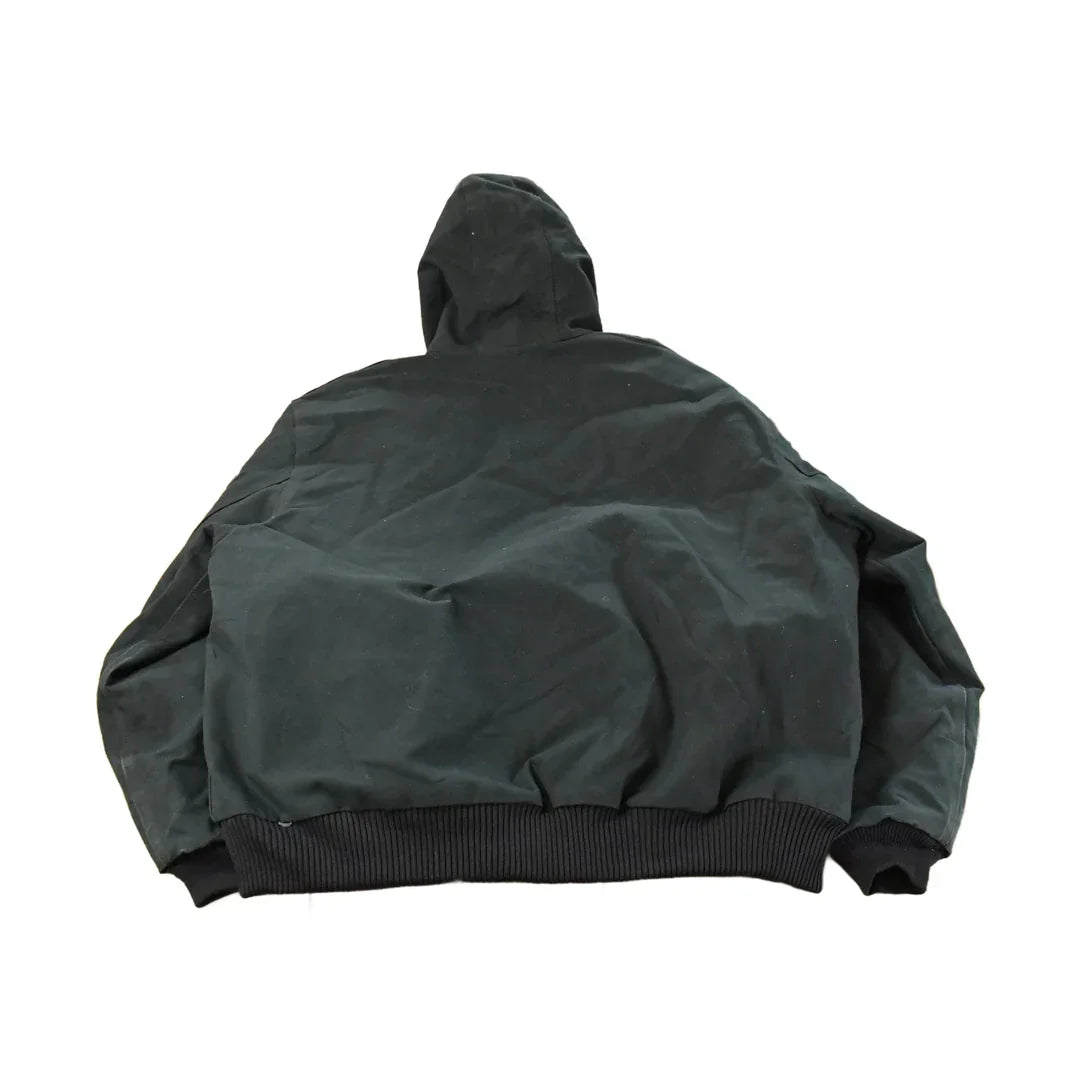 Vintage 2000s Carhartt Canvas Hooded Jacket Men's 2XL from propervintagecanada