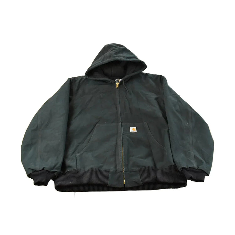Vintage 2000s Carhartt Canvas Hooded Jacket Men's 2XL from propervintagecanada