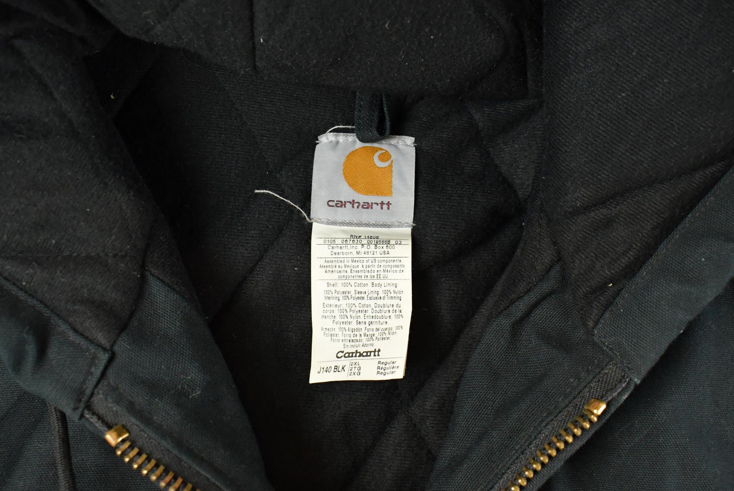 Vintage 2000s Carhartt Canvas Hooded Jacket Men's 2XL from propervintagecanada