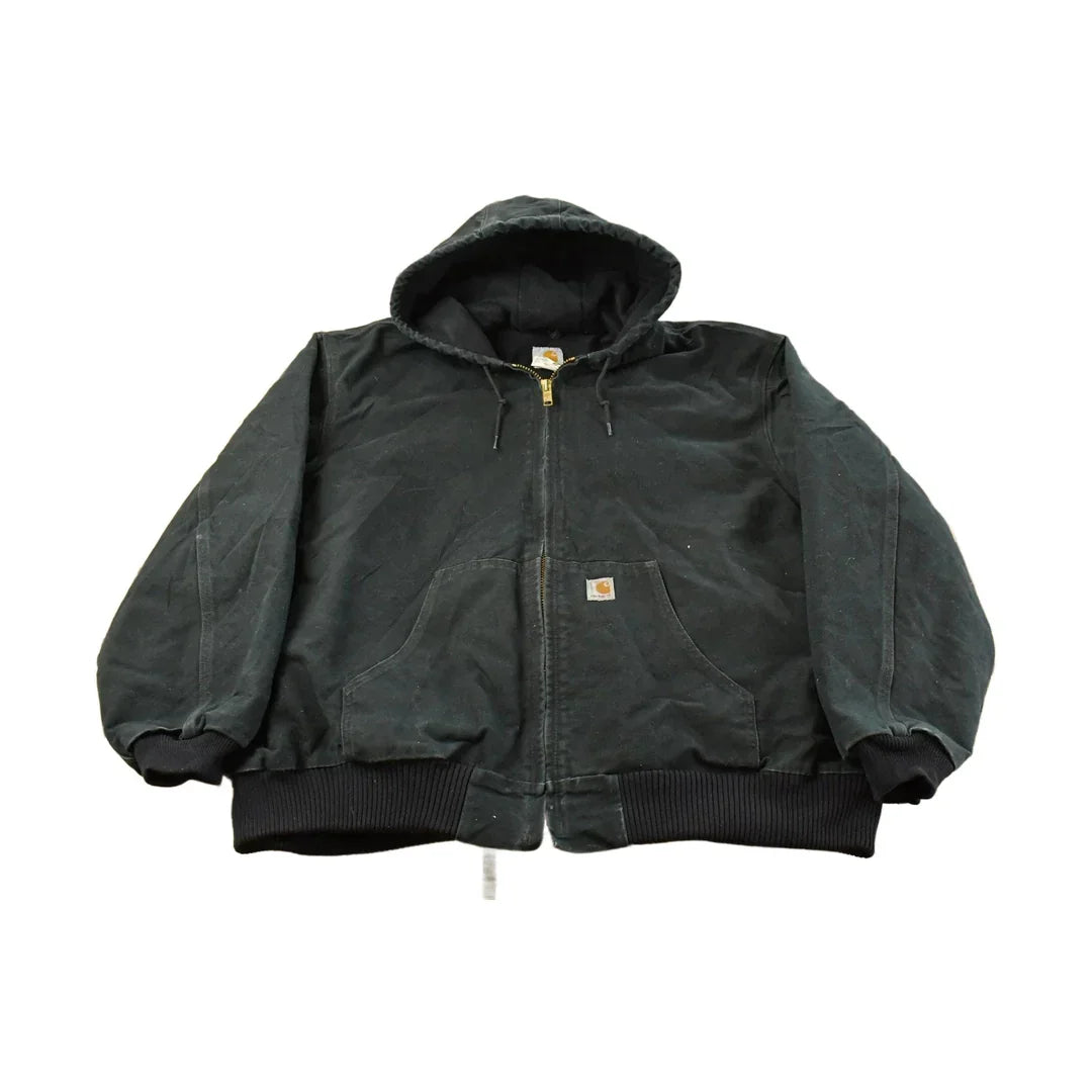 Vintage 2000s Carhartt Canvas Hooded Jacket Men's 3XL from propervintagecanada