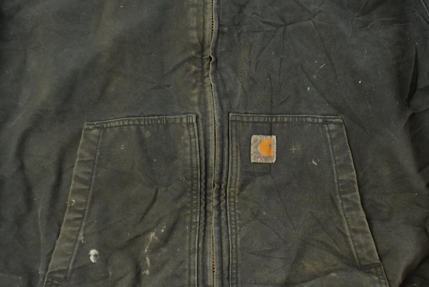 Vintage 2000s Carhartt Canvas Hooded Jacket Men's XL from propervintagecanada