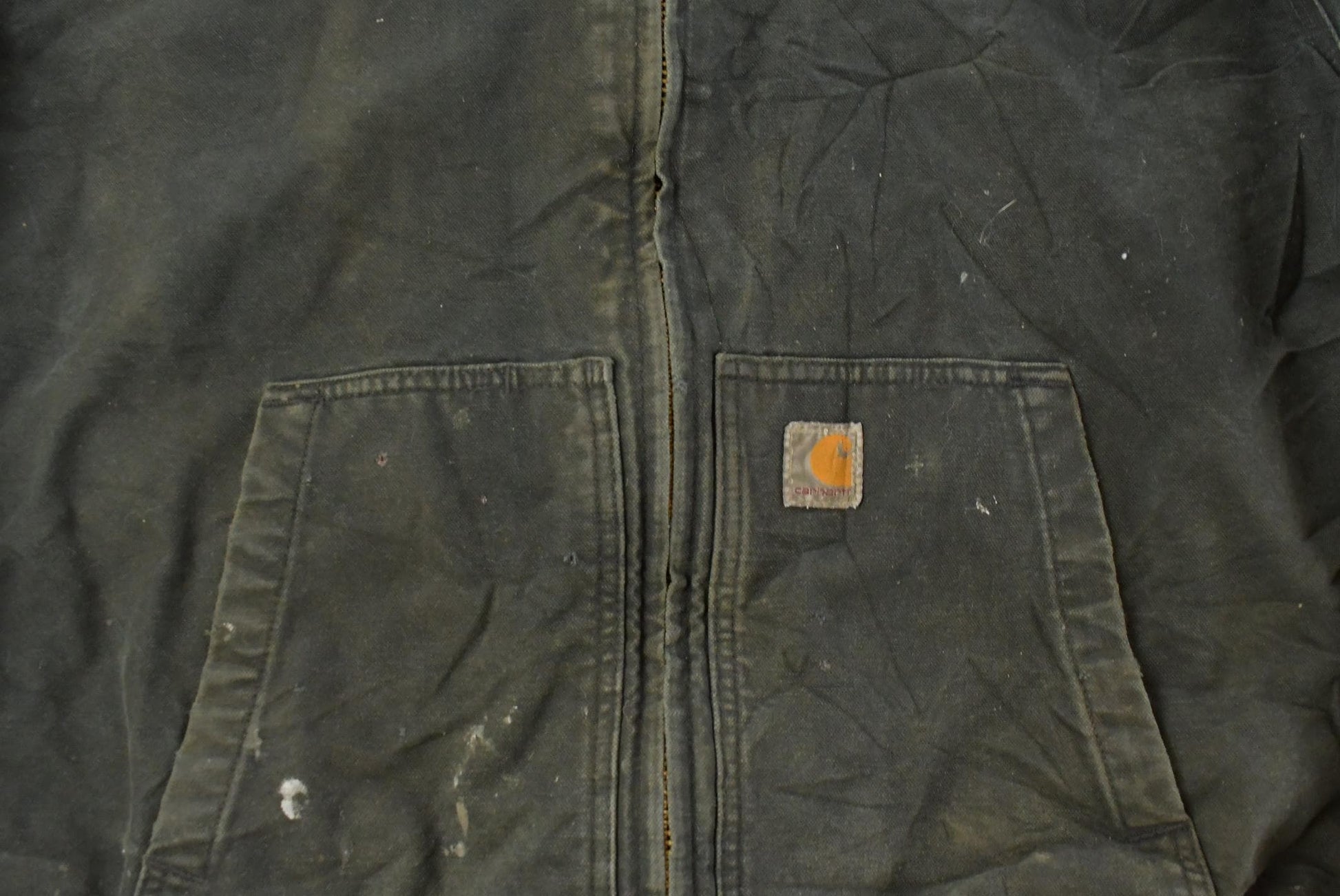 Vintage 2000s Carhartt Canvas Hooded Jacket Men's XL from propervintagecanada