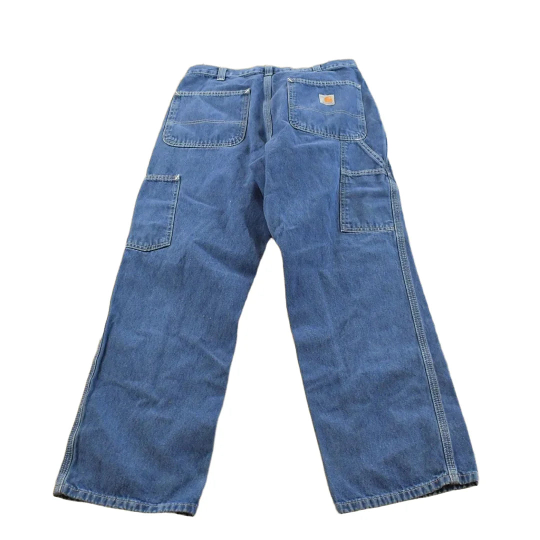 Vintage 2000s Carhartt Denim Blue Jeans Men's 28 x 28.5 from propervintagecanada