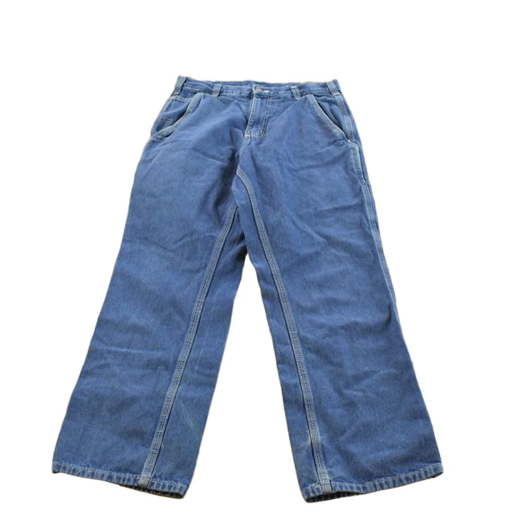 Vintage 2000s Carhartt Denim Blue Jeans Men's 28 x 28.5 from propervintagecanada