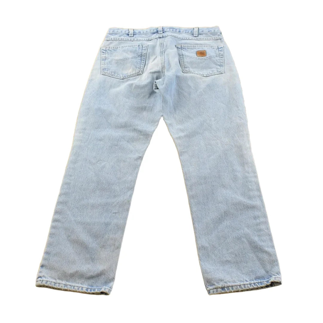 Vintage 2000s Carhartt Denim Blue Jeans Men's 33 x 29.5 from propervintagecanada