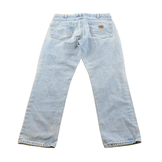 Vintage 2000s Carhartt Denim Blue Jeans Men's 33 x 29.5 from propervintagecanada