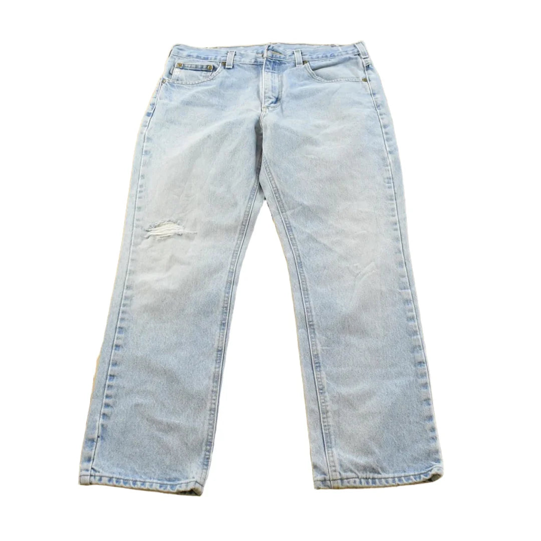 Vintage 2000s Carhartt Denim Blue Jeans Men's 33 x 29.5 from propervintagecanada