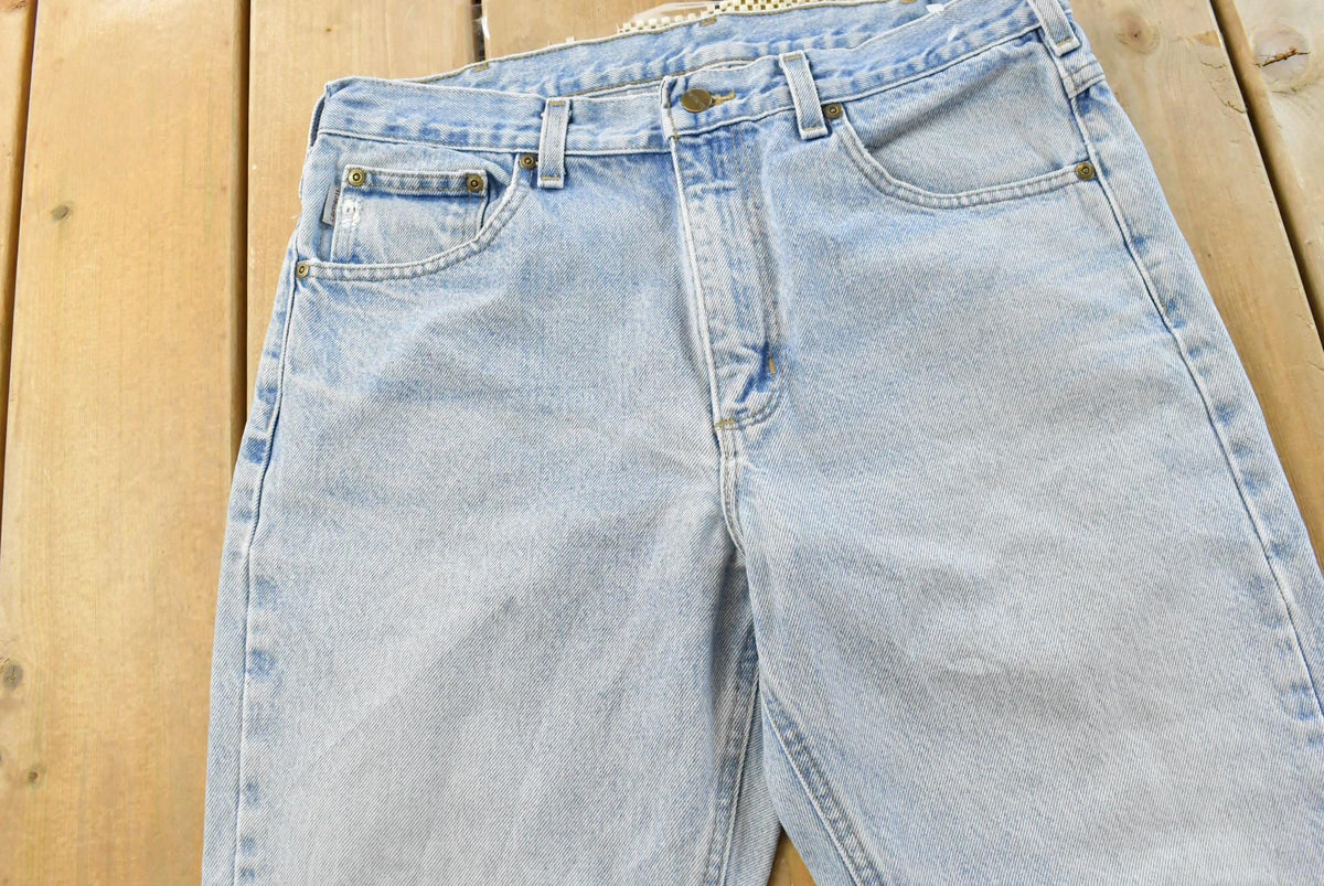 Vintage 2000s Carhartt Denim Blue Jeans Men's 33 x 29.5 from propervintagecanada
