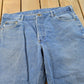 Vintage 2000s Carhartt Denim Blue Jeans Men's 38 x 25 from propervintagecanada