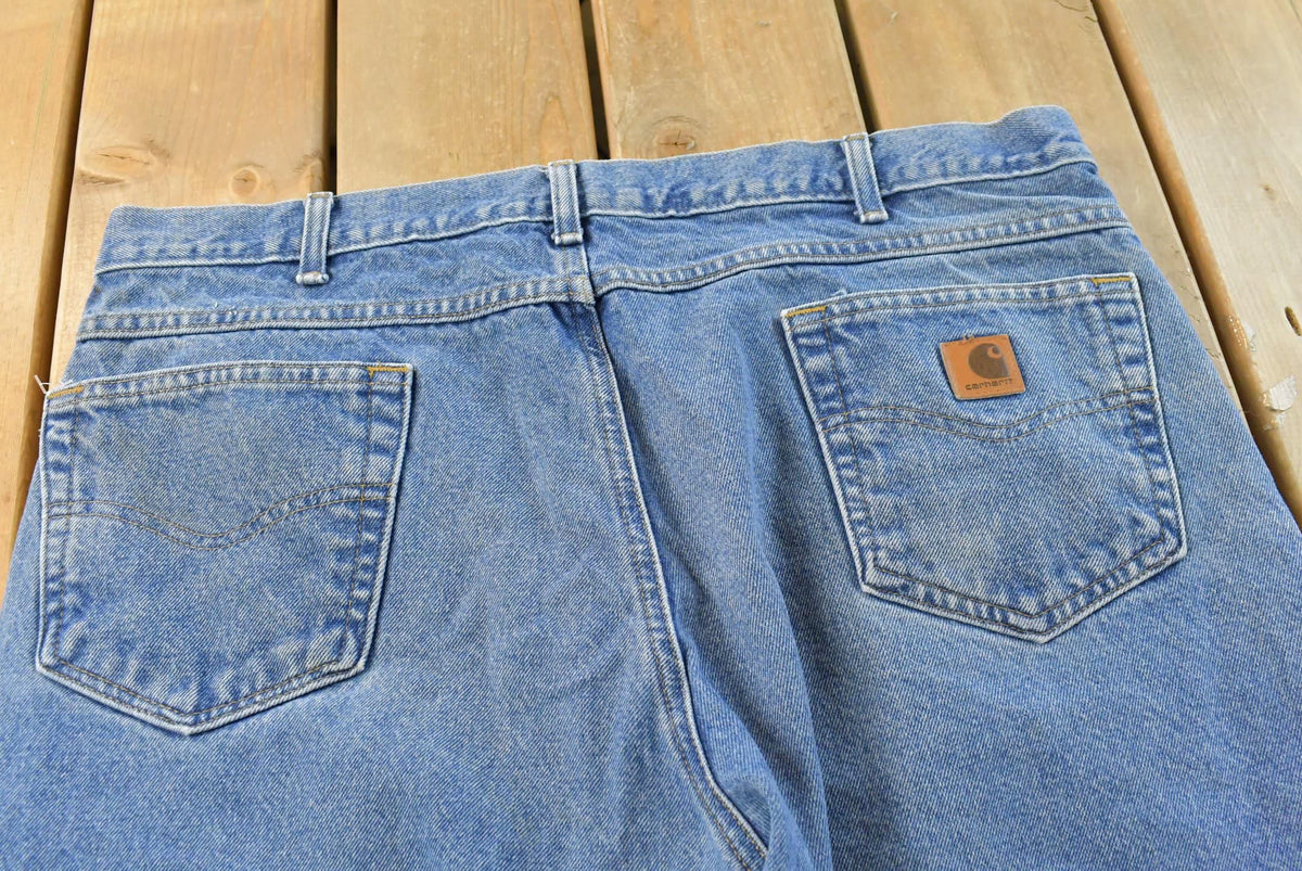Vintage 2000s Carhartt Denim Blue Jeans Men's 38 x 25 from propervintagecanada