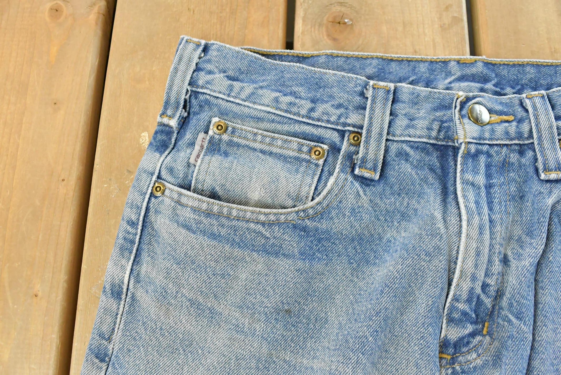 Vintage 2000s Carhartt Denim Carpenter Jeans Men's 31 x 30 from propervintagecanada