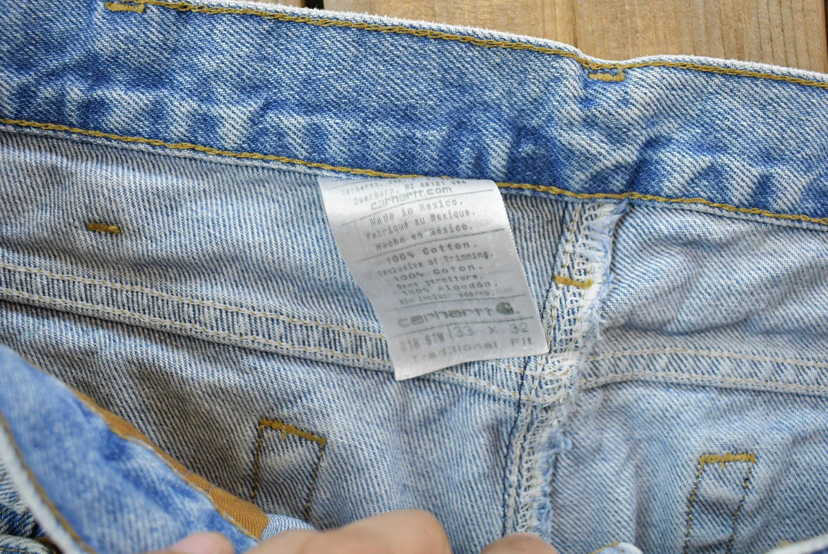 Vintage 2000s Carhartt Denim Jeans Men's 33 x 31 from propervintagecanada
