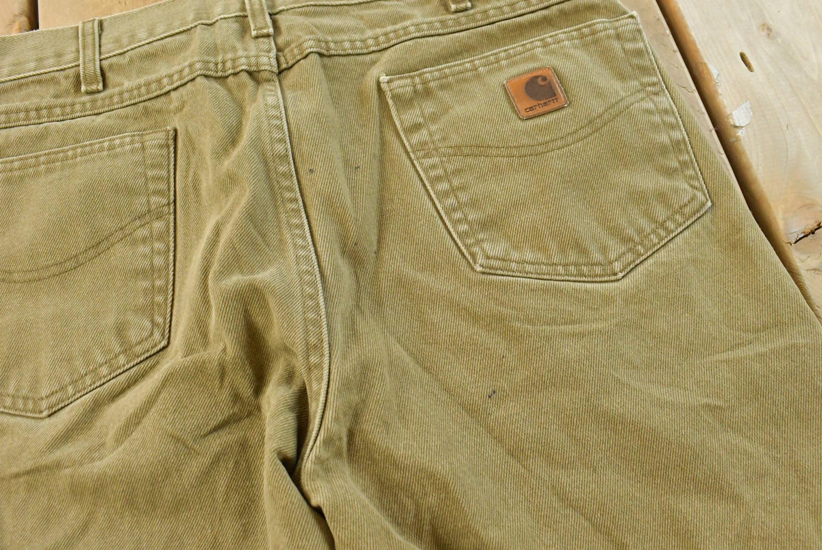 Vintage 2000s Carhartt Denim Work Jeans Men's 34 x 30 from propervintagecanada