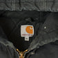 Vintage 2000s Carhartt Distressed Canvas Hooded Jacket Men's XL / Thrashed Sun Faded Work Wear / Y2K Americana from propervintagecanada