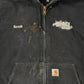 Vintage 2000s Carhartt Distressed Canvas Hooded Jacket Men's XL / Thrashed Sun Faded Work Wear / Y2K Americana from propervintagecanada