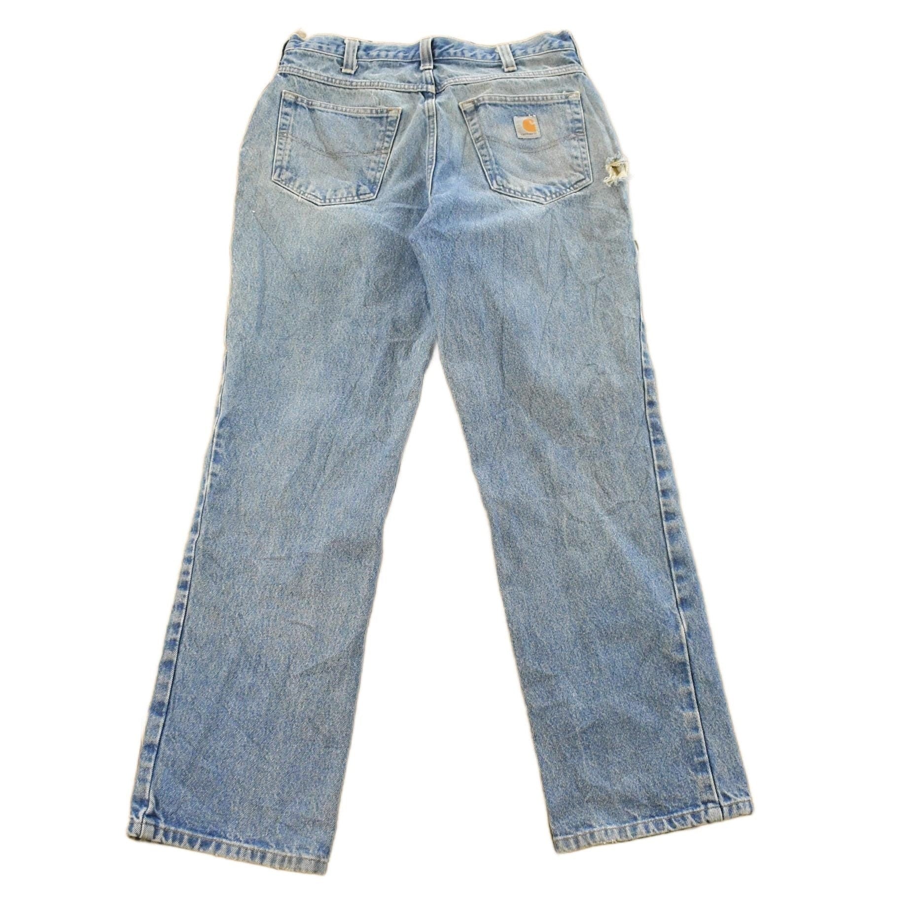 Vintage 2000s Carhartt Distressed Denim Jeans Men's 31 x 30 from propervintagecanada