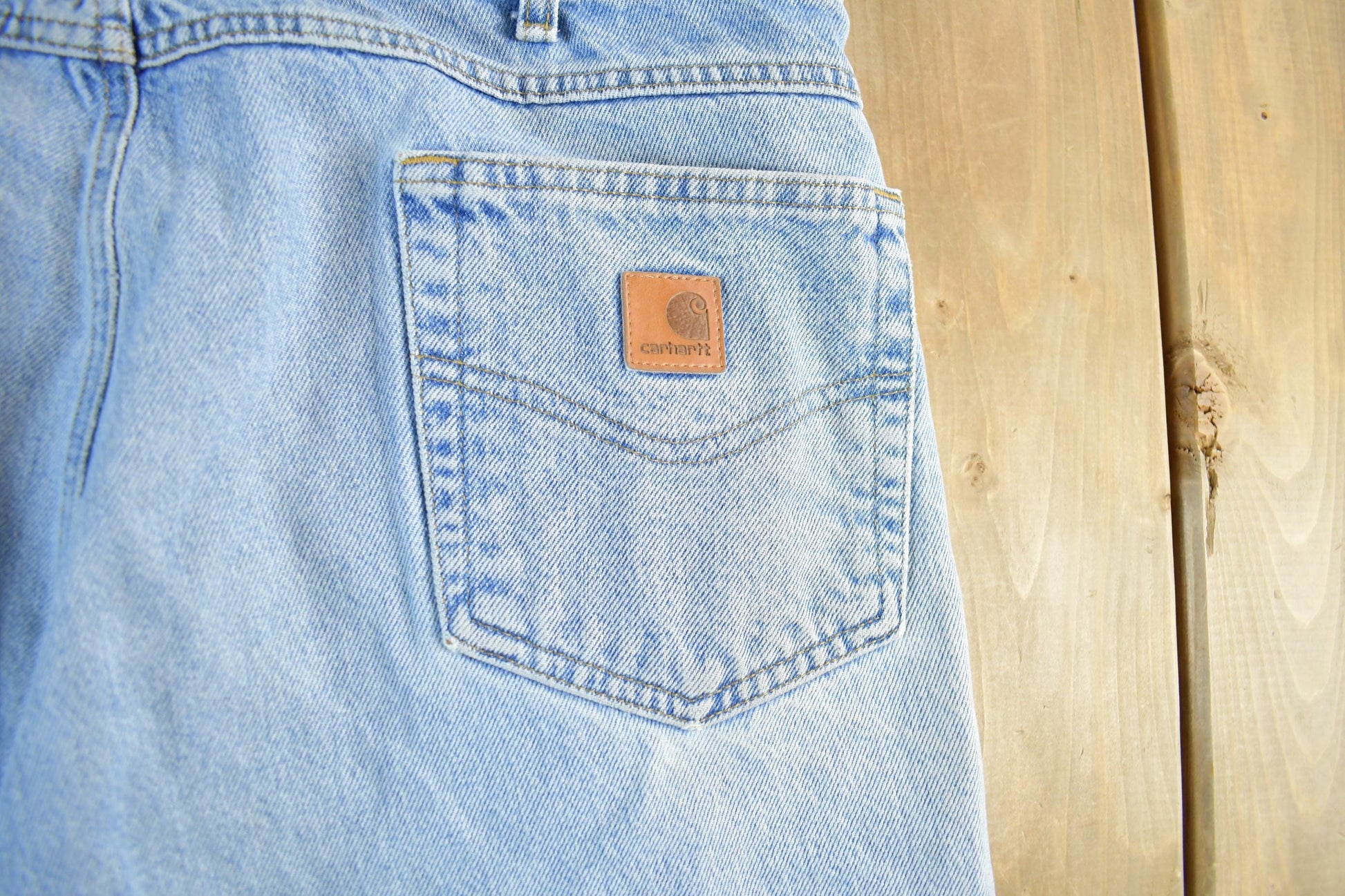Vintage 2000s Carhartt Distressed Denim Shorts Men's 36 from propervintagecanada