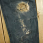 Vintage 2000s Carhartt Distressed Double Knee Denim Work Jeans Men's Medium 33 x 32 from propervintagecanada