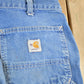 Vintage 2000s Carhartt Distressed Fire Resistant FR Workwear Denim Jeans Men's 32 x 30 from propervintagecanada