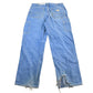 Vintage 2000s Carhartt Distressed Fire Resistant FR Workwear Denim Jeans Men's 32 x 30 from propervintagecanada