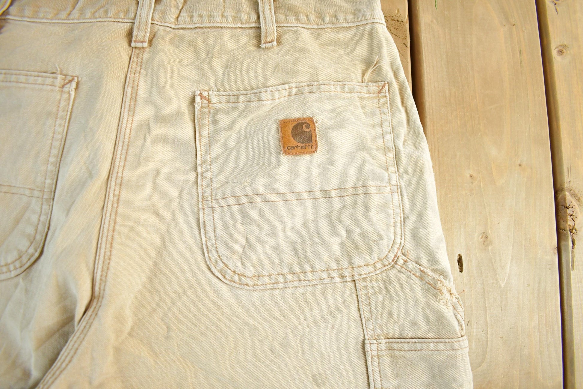 Vintage 2000s Carhartt Double Knee Brush Pants Men's 34 x 31 from propervintagecanada