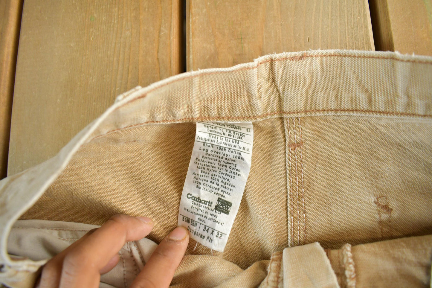 Vintage 2000s Carhartt Double Knee Brush Pants Men's 34 x 31 from propervintagecanada