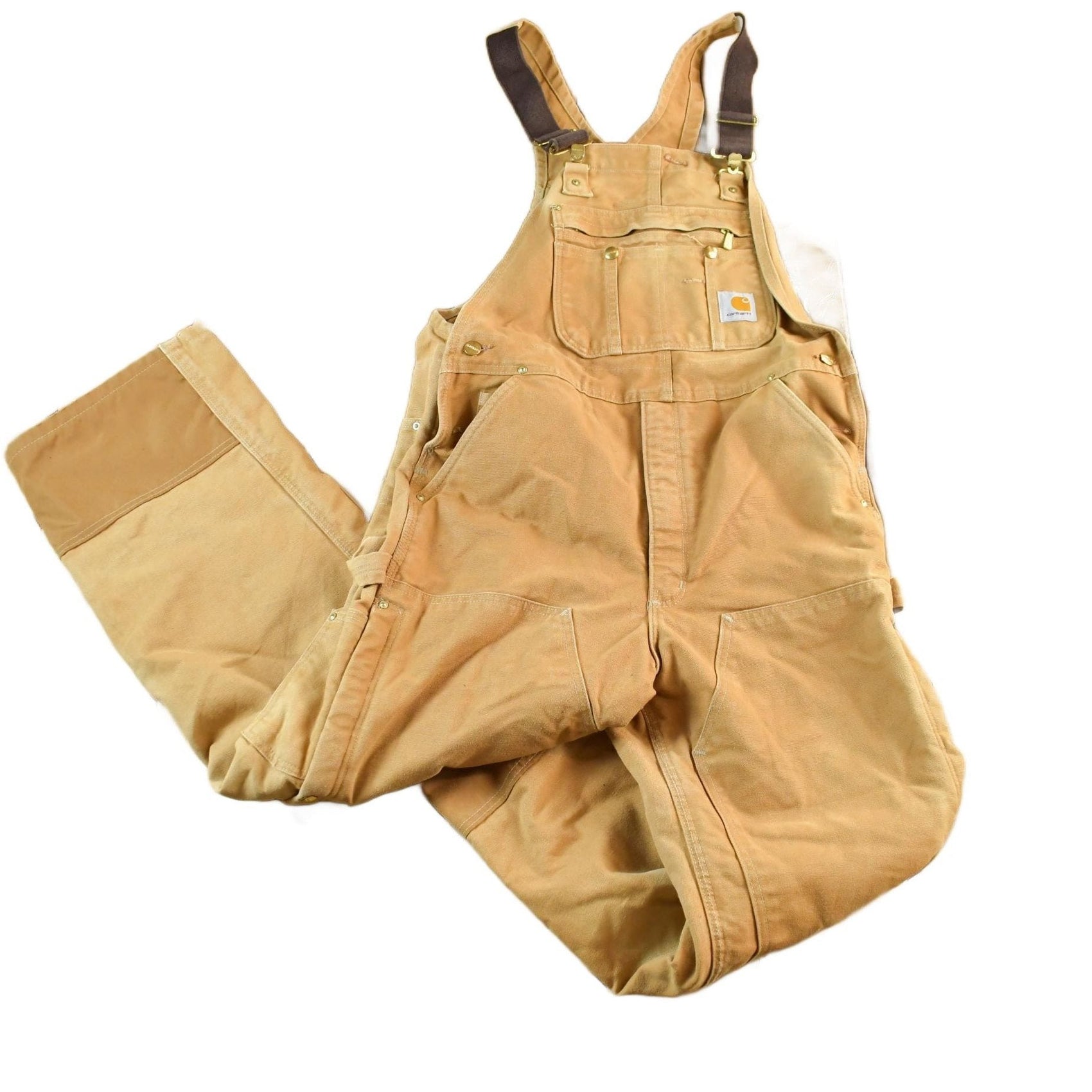 Vintage 2000s Carhartt Double Knee Canvas Overalls Men's 36 x 28 from propervintagecanada