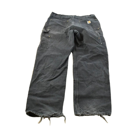 Vintage 2000s Carhartt Double Knee Denim Black Jeans Men's 34 x 30 from propervintagecanada