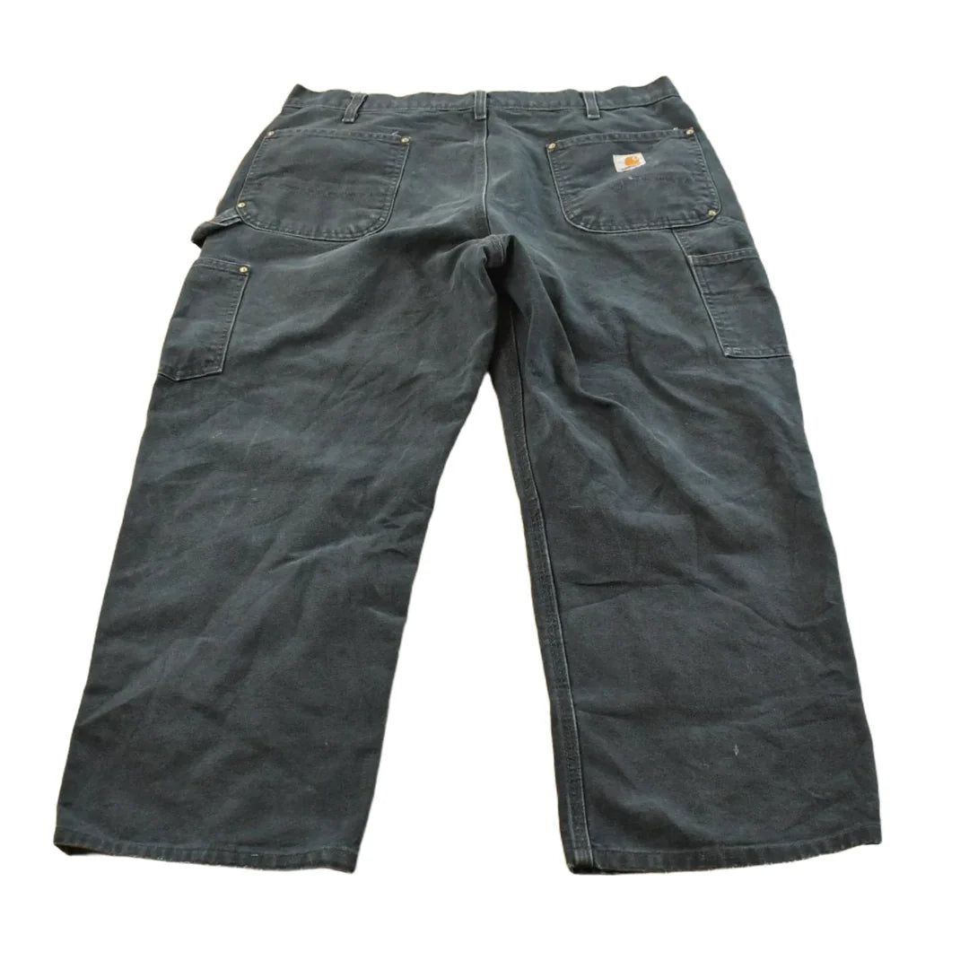 Vintage 2000s Carhartt Double Knee Denim Black Jeans Men's 36 x 25.5 from propervintagecanada