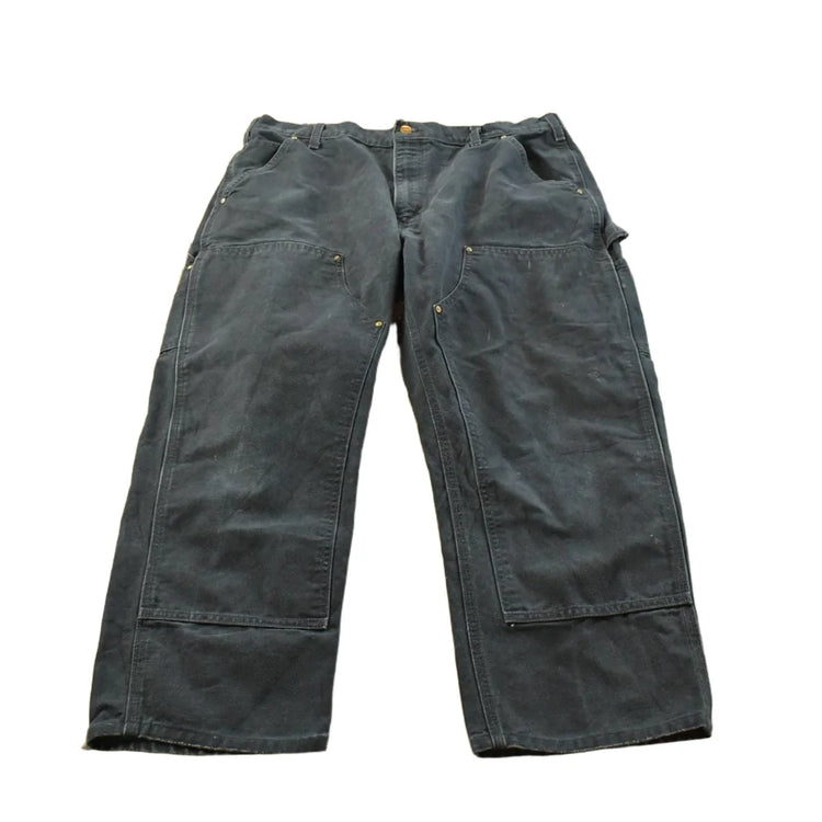 Vintage 2000s Carhartt Double Knee Denim Black Jeans Men's 36 x 25.5 from propervintagecanada