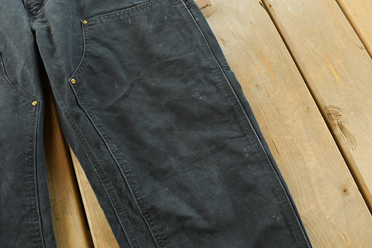 Vintage 2000s Carhartt Double Knee Denim Black Jeans Men's 36 x 25.5 from propervintagecanada